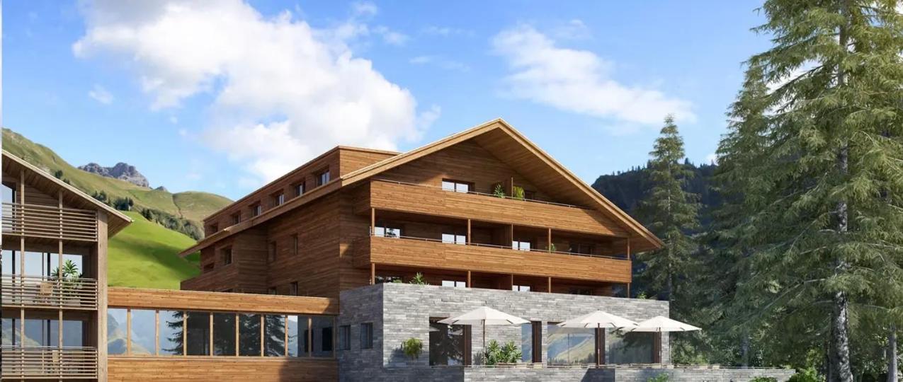 Alpinresortarlberg 1495 - Garni - Fruehstueck In Der Suite Schroecken Exterior foto